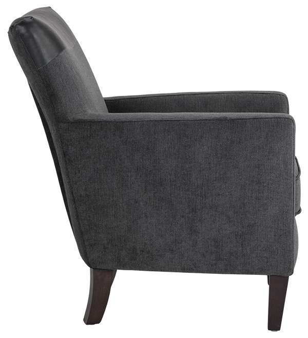 Garvey Lounge Chair   Polo Club Stone / Bravo Portabella   Transitional   Armchairs And Accent Chairs   by Rustic Home Furniture Deco  Houzz