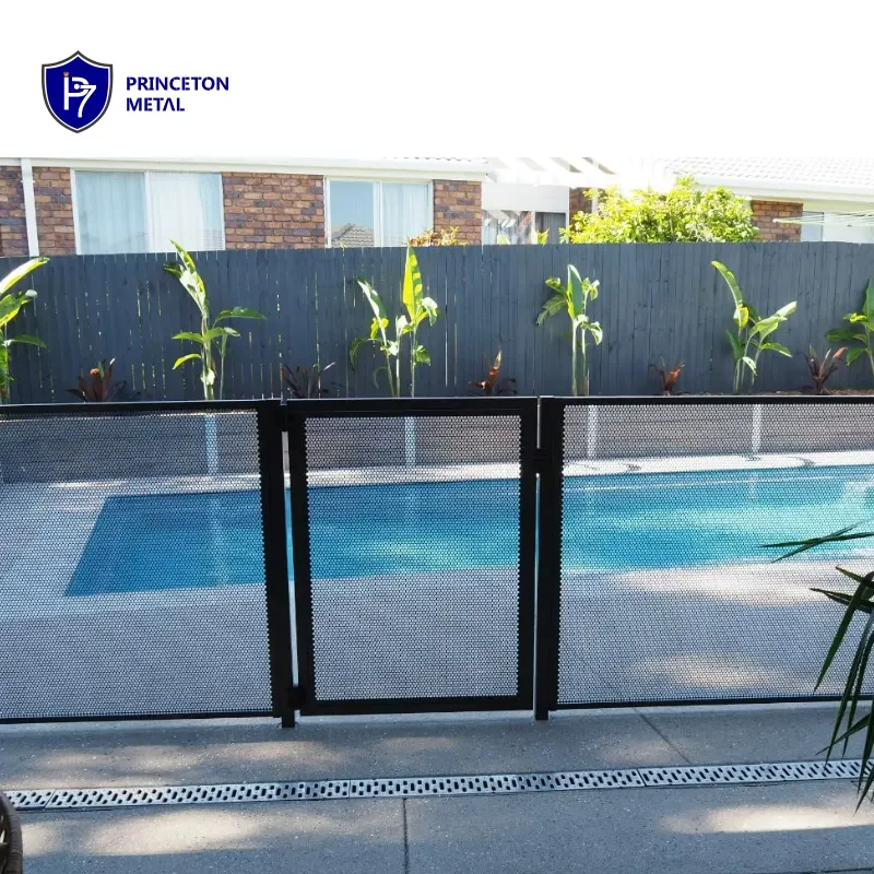 Project metal fencing screen AUS perf fencing perforated aluminium pool fence panel