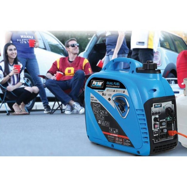 Pulsar 2200w Dual Fuel Propane amp Gasoline Inverter Generator