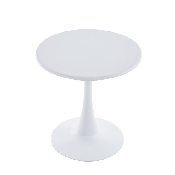 Modern 23.6'' Diameter Solid Metal Base Round End Table