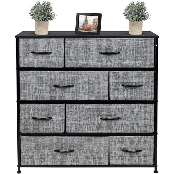 Dresser w/ 8 Drawers Furniture Storage and Chest Tower for Bedroom - - 34478683