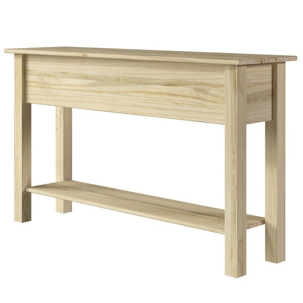 Wood Hall Table Console 3 Drawers Corona | Furniture Dash - N/A