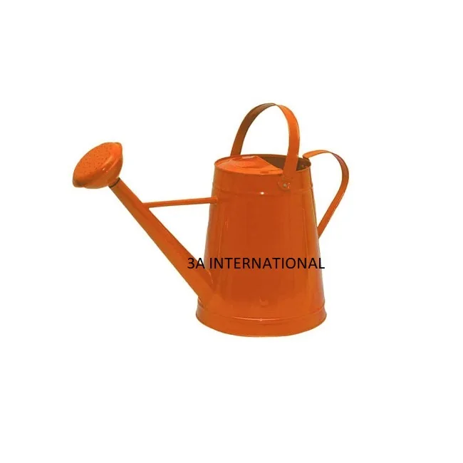 Metal Orange Powder Coated Water Jug Best Sale Watering Irrigation Garden Supplies Multi  Functional Iron Water Cans Best Price