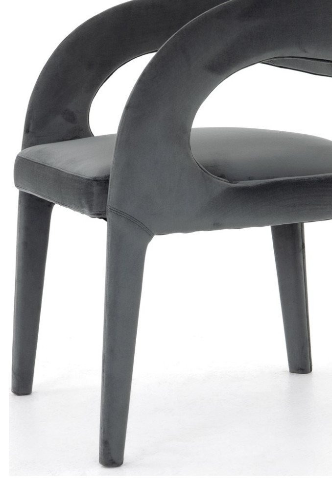 Curved Dining Chair   Midcentury   Dining Chairs   by AFB Decor  Houzz