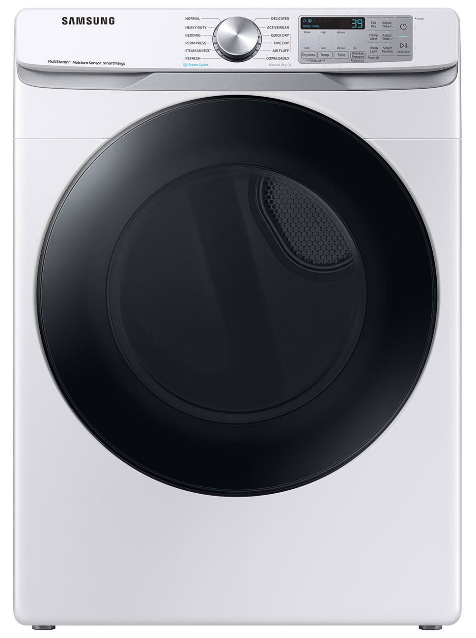  7.5 Cu. Ft. White Smart Gas Dryer With Steam Sanitize+