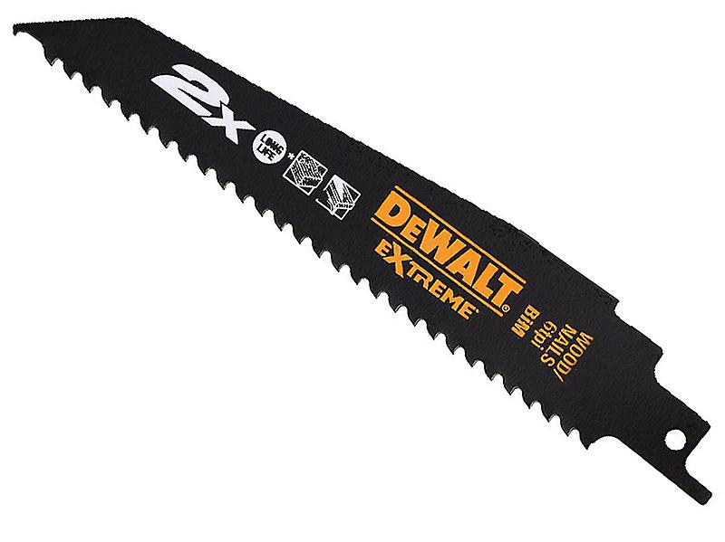 DEWALT 2X Life Wood and Nail Reciprocating Blades 228mm Pack of 5 DEWDT2307LQZ