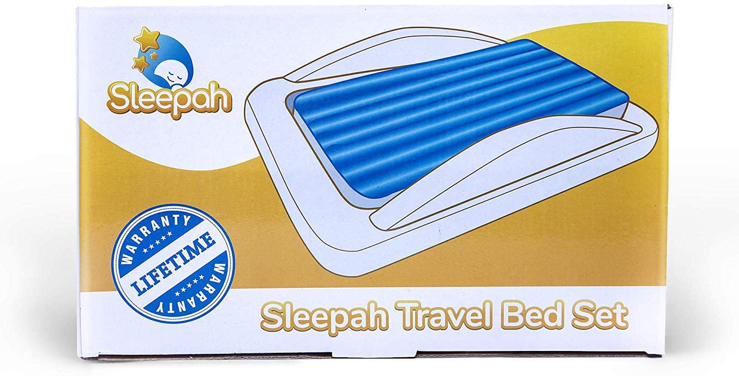 Sleepah Inflatable Toddler Travel Bed Inflatable and Portable Air Mattress Blow up Bed Bed Rails Twin