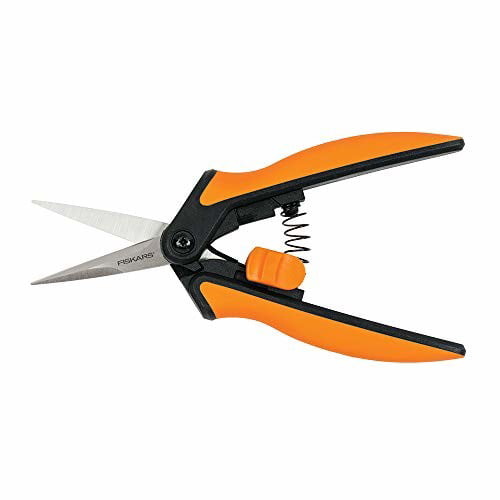 Fiskars Softouch Micro-Tip Pruning Snip, Non-Coated Blades, 10