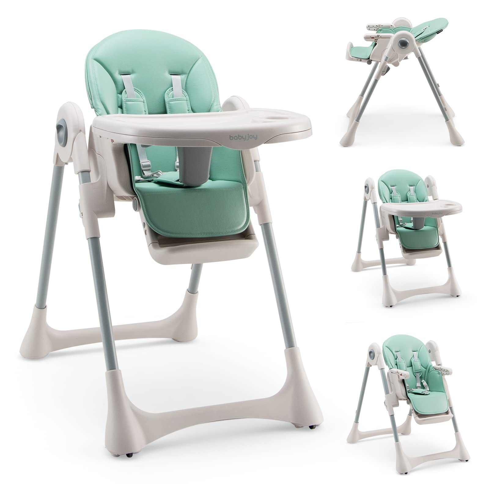 Costzon Convertible High Chair for Babies & Toddlers, Foldable Highchair