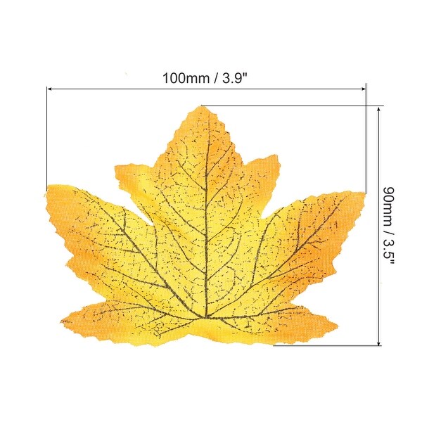 Fake Fall Leaves，200 Pack Artificial Maple Leaves