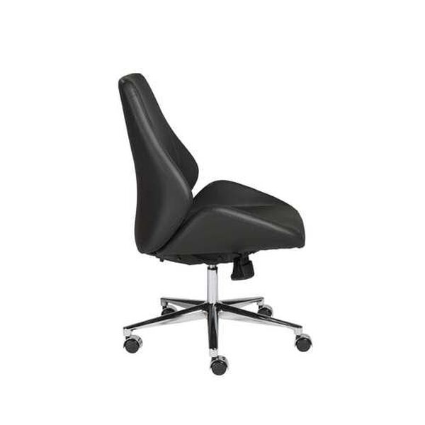 Bergen Black Low Back Office Chair Without Armrests