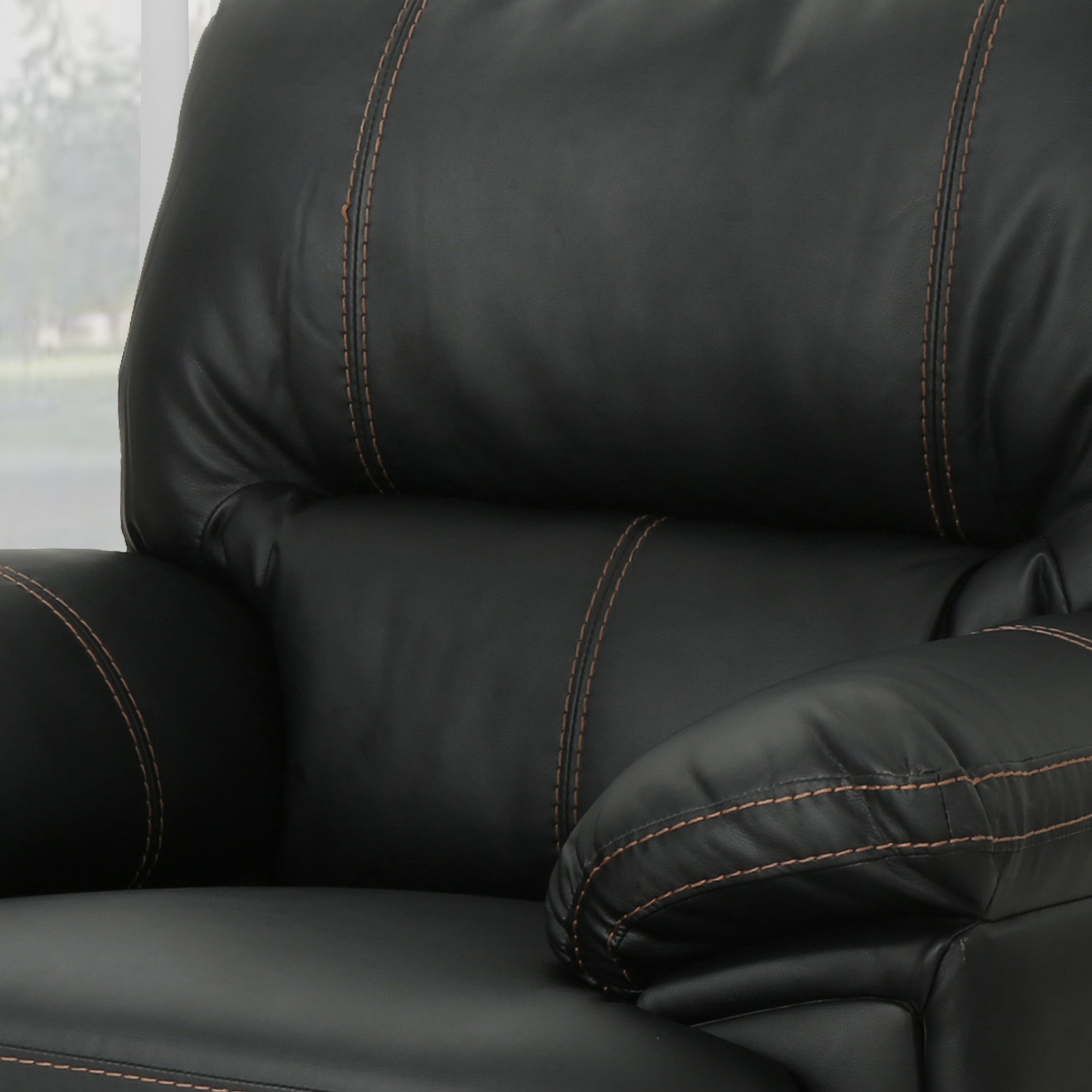 Laurent Bubba Leather Swivel Power Recliner