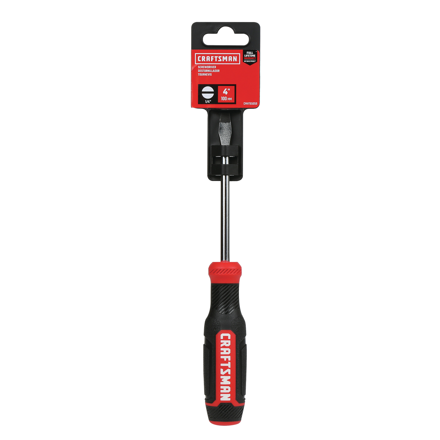 Craftsman 1/4 in. X 4 in. L Slotted Screwdriver 1 pc