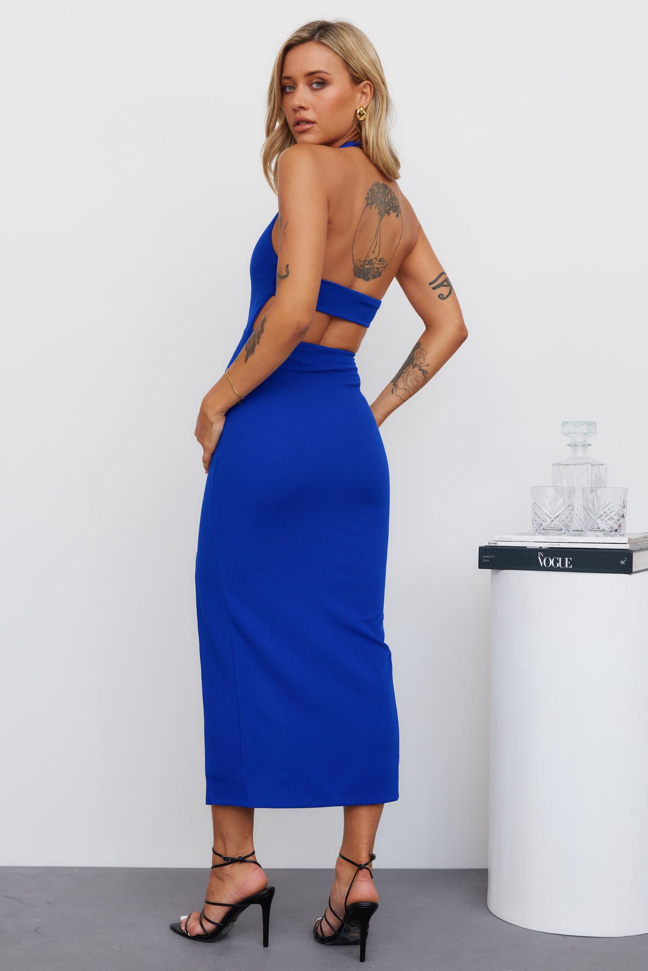 Got The Vibe Midi Dress Royal Blue