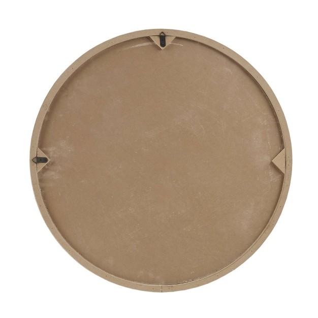 Leah Round Two tone Medallion Wall Decor Natural white Madison Park