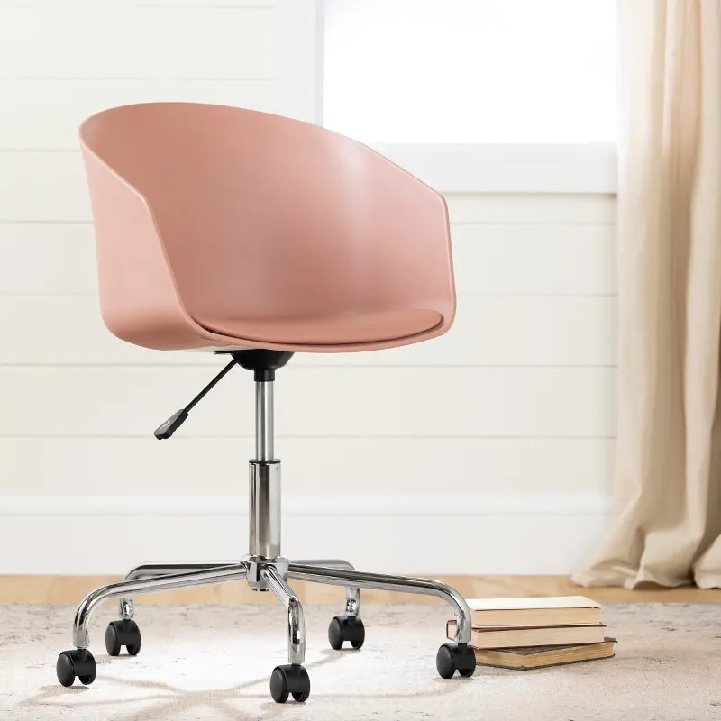 Flam Pink Swivel Office Chair - South Shore