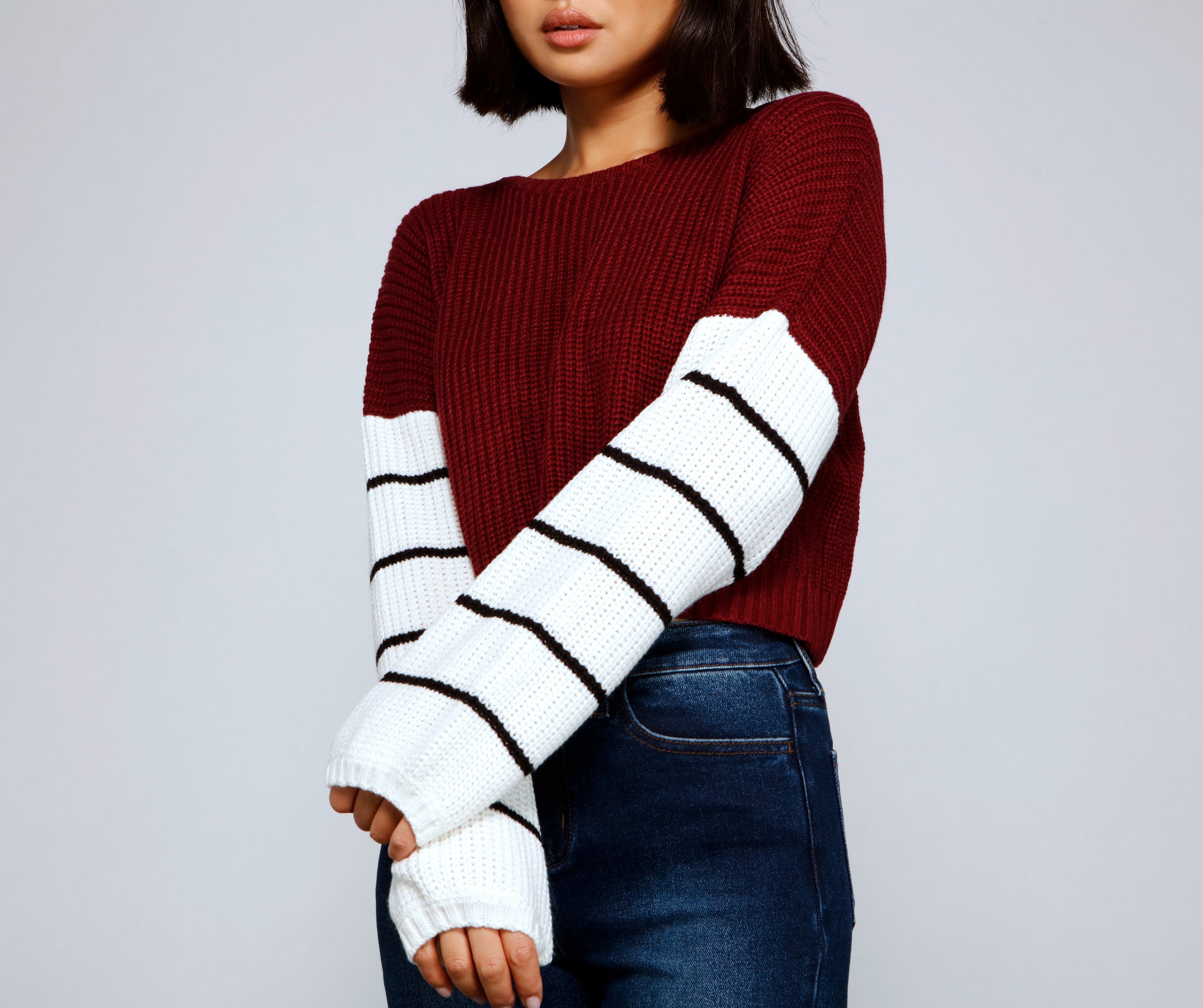 Casually On-Trend Striped Sweater