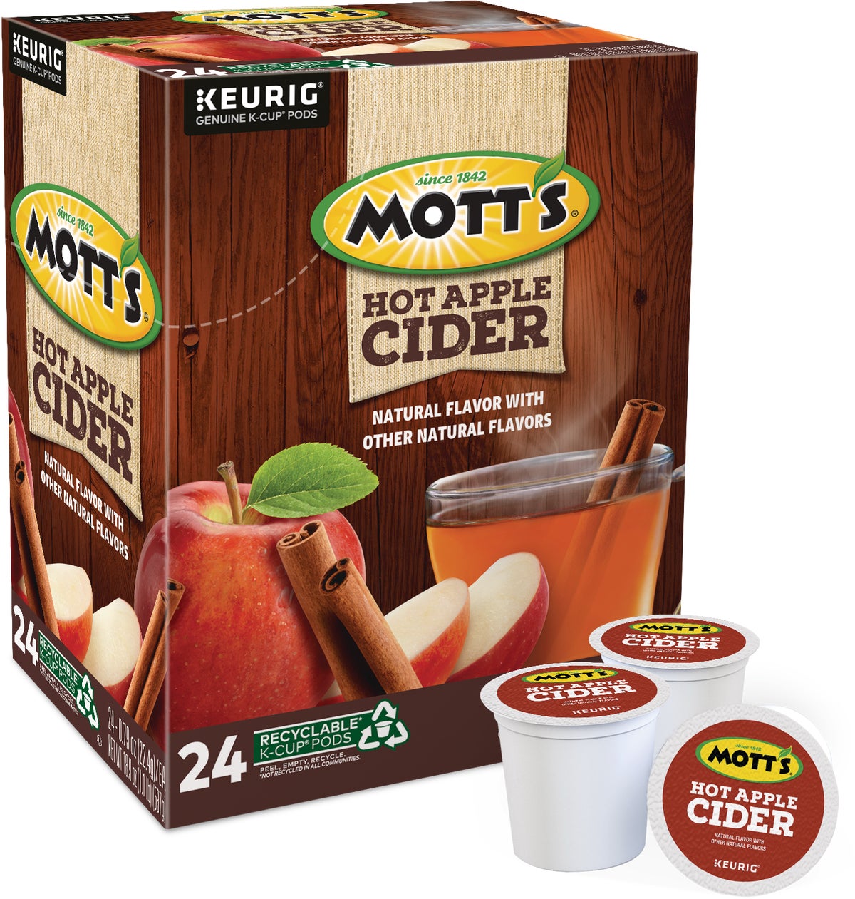 Keurig Mottand#039s Hot Apple Cider K-Cup Pack