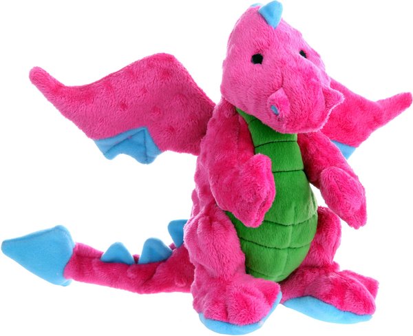 GoDog Dragons Chew Guard Squeaky Plush Dog Toy