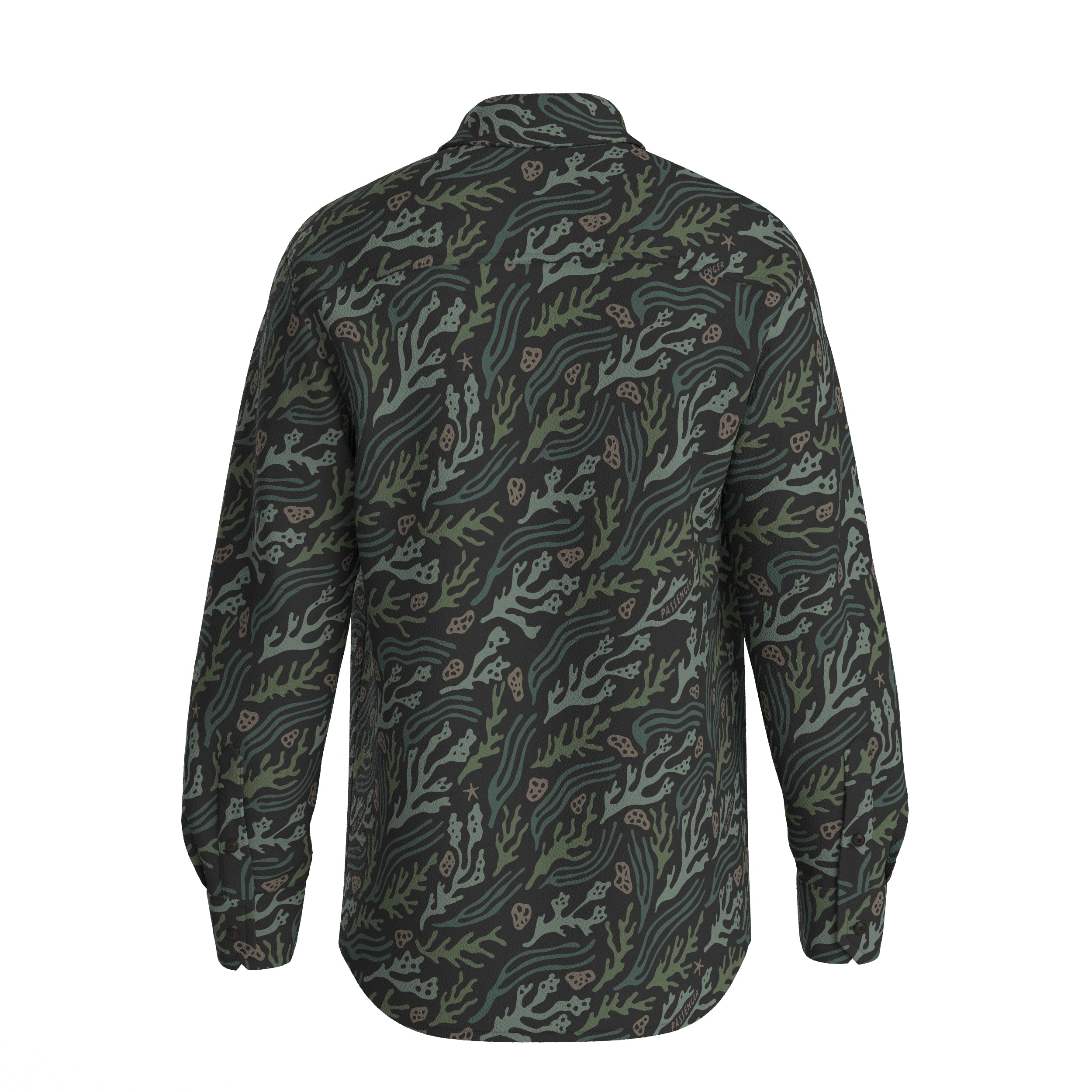 Maple Recycled Polar Fleece Shirt - Ocean Current Black