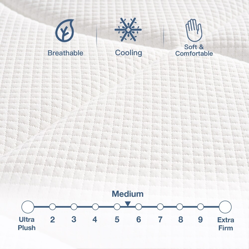 12 Inch Euro Top Hybrid Mattress  Gel Memory Foam  Pocket Spring  Cool Sleep (Full)