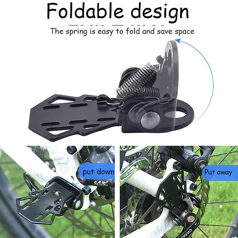 Foldable Bicycle Pedals Bicycle Rear Seat Manganese Steel Pedal