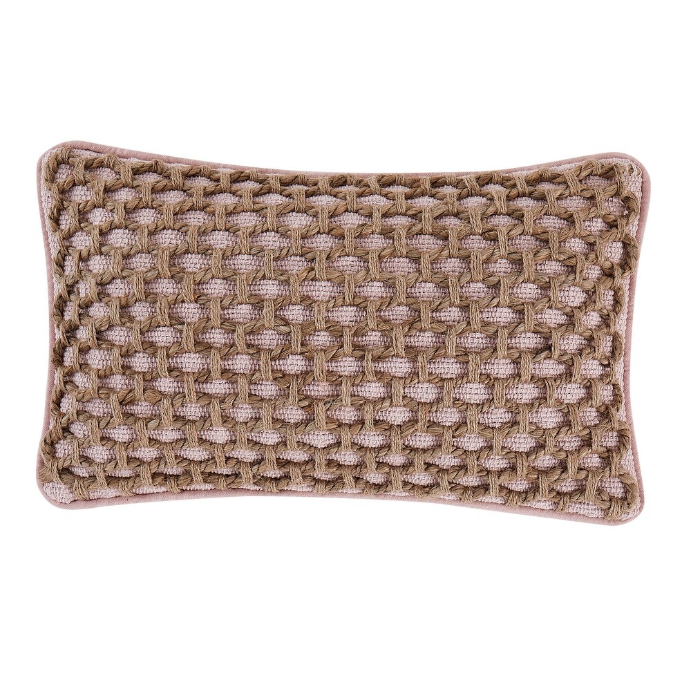 Boho Living Jada Braided Jute Throw Pillow