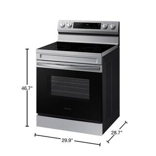  6.3 cu. ft. Smart Freestanding Electric Range with Steam Clean in Stainless Steel NE63A6111SS