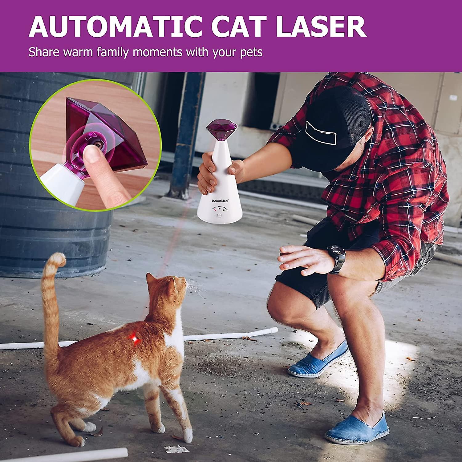 Automatic interactive cat laser toys