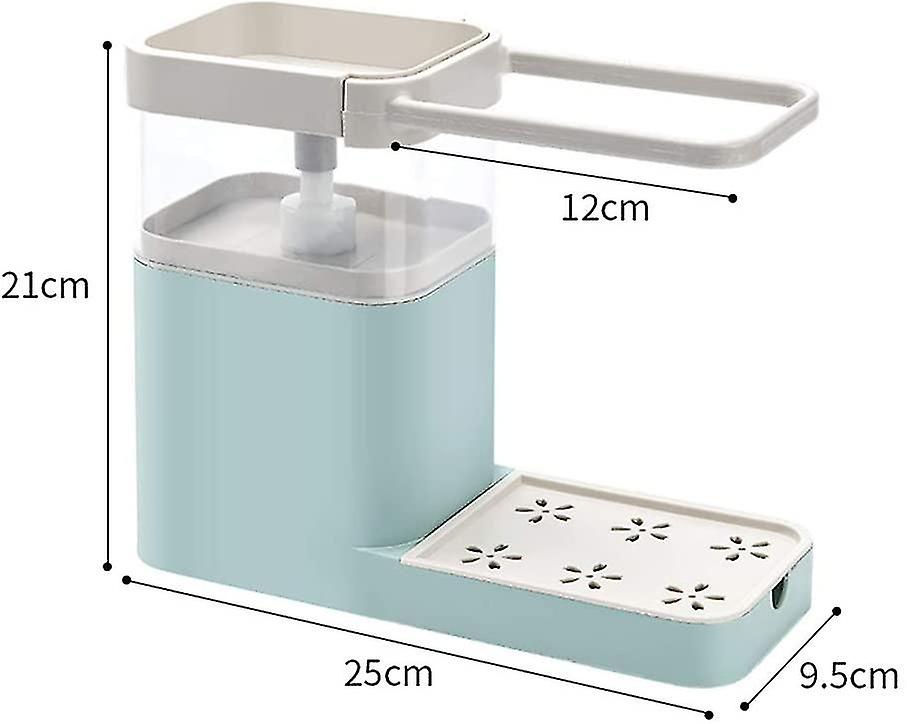 Multifunctional Kitchen Cleaning Combo Rack 3 In 1 Soap Dispenser Kitchen Sponge Rack Towel Rack