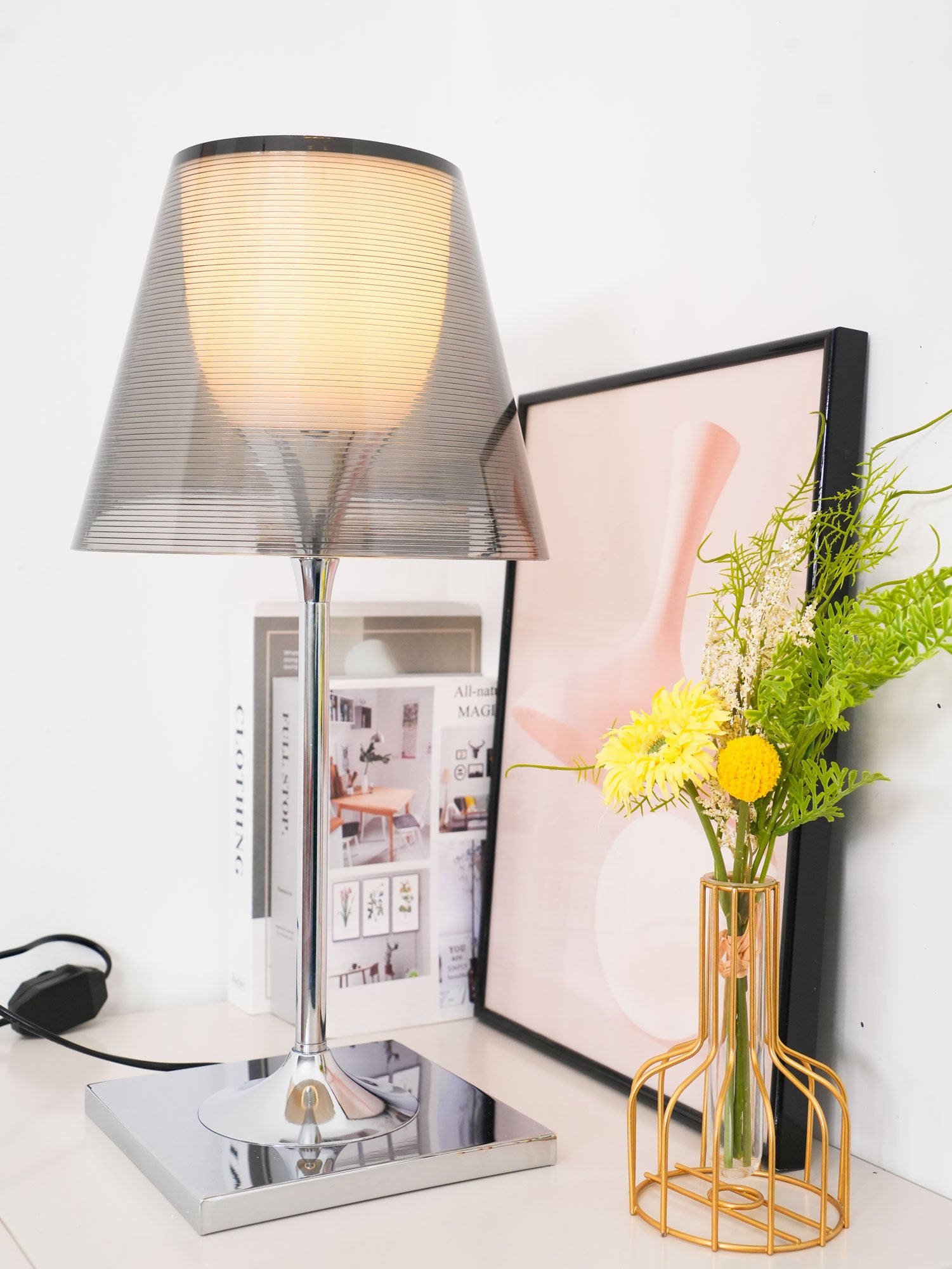 Chrome Prism Table Lamp