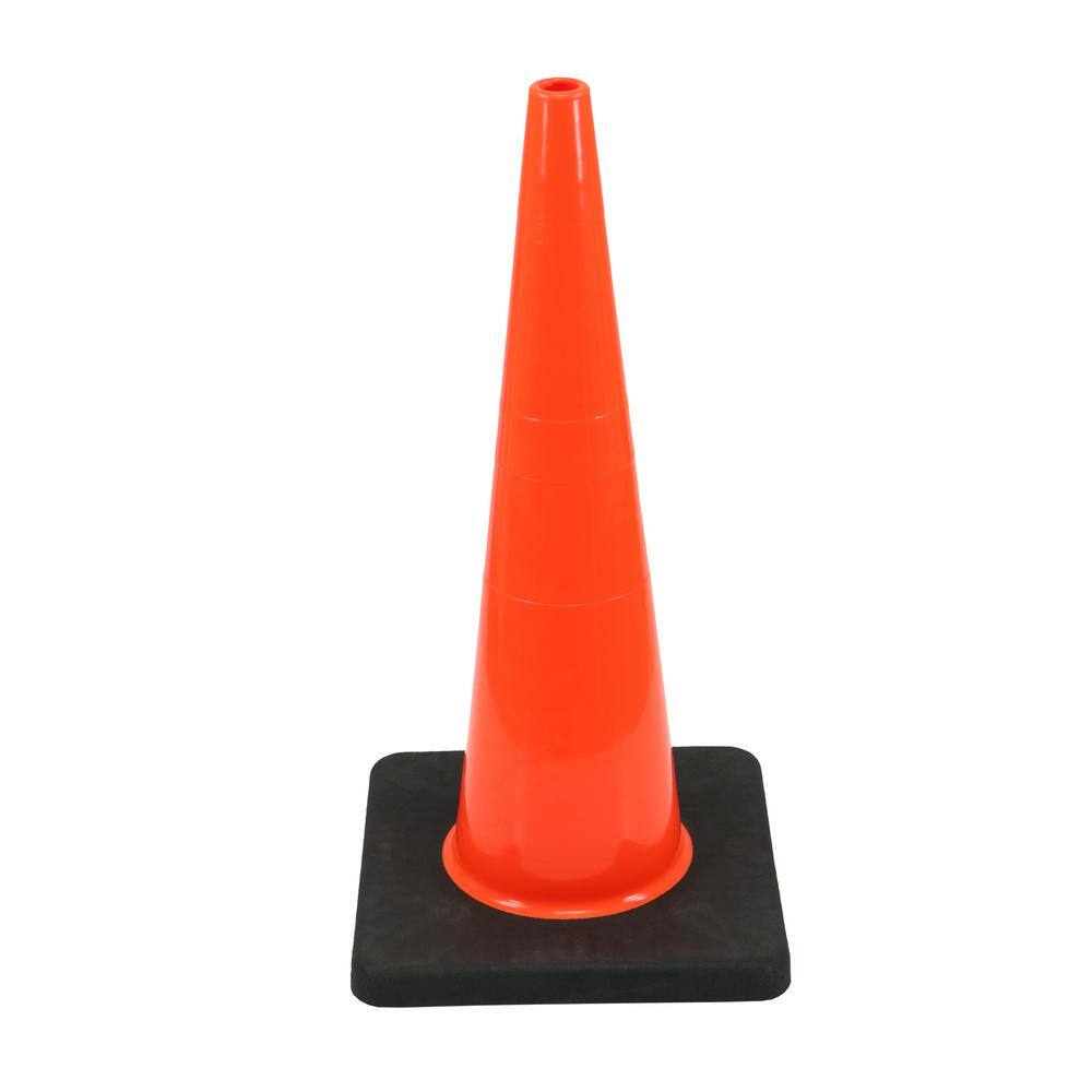 28 in. Orange PVC Injection Molded Cone HDIM28-VPD6