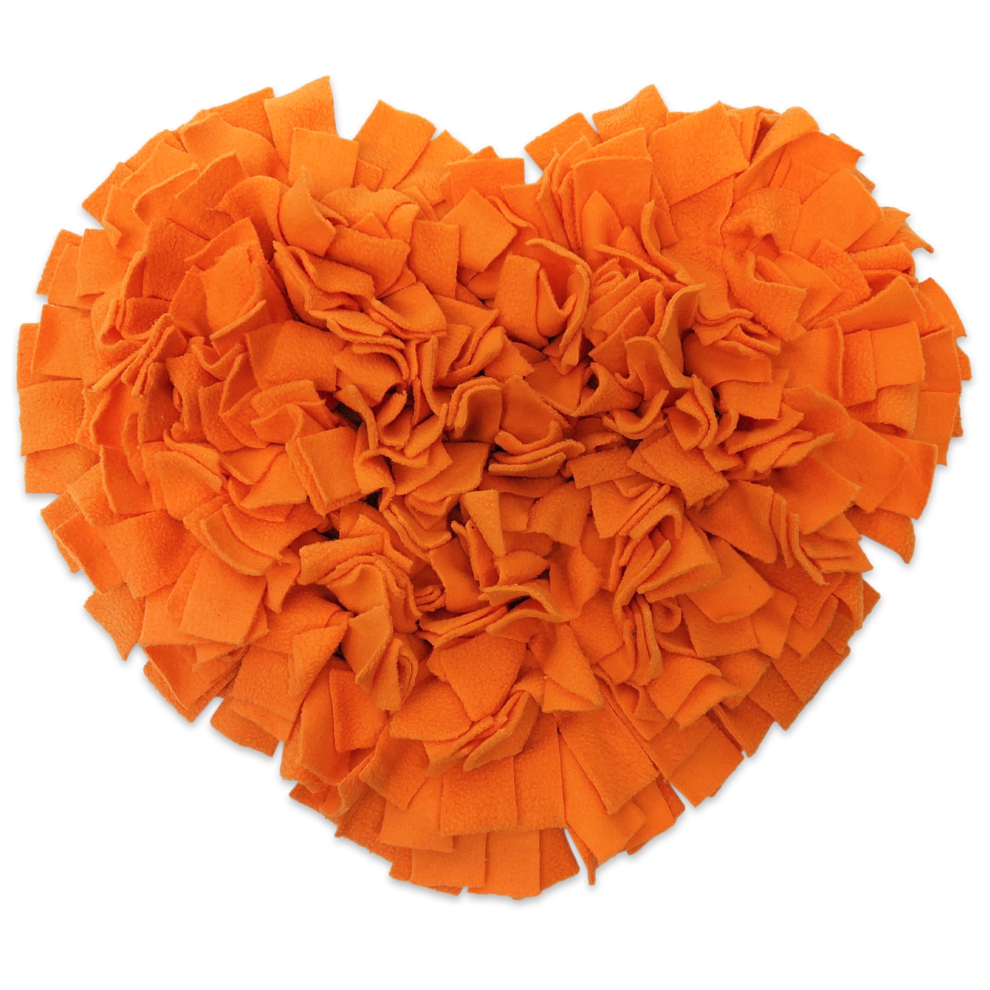 Best Friends Animal Society Snuffle Mat for Dogs， Heart Shape， Orange