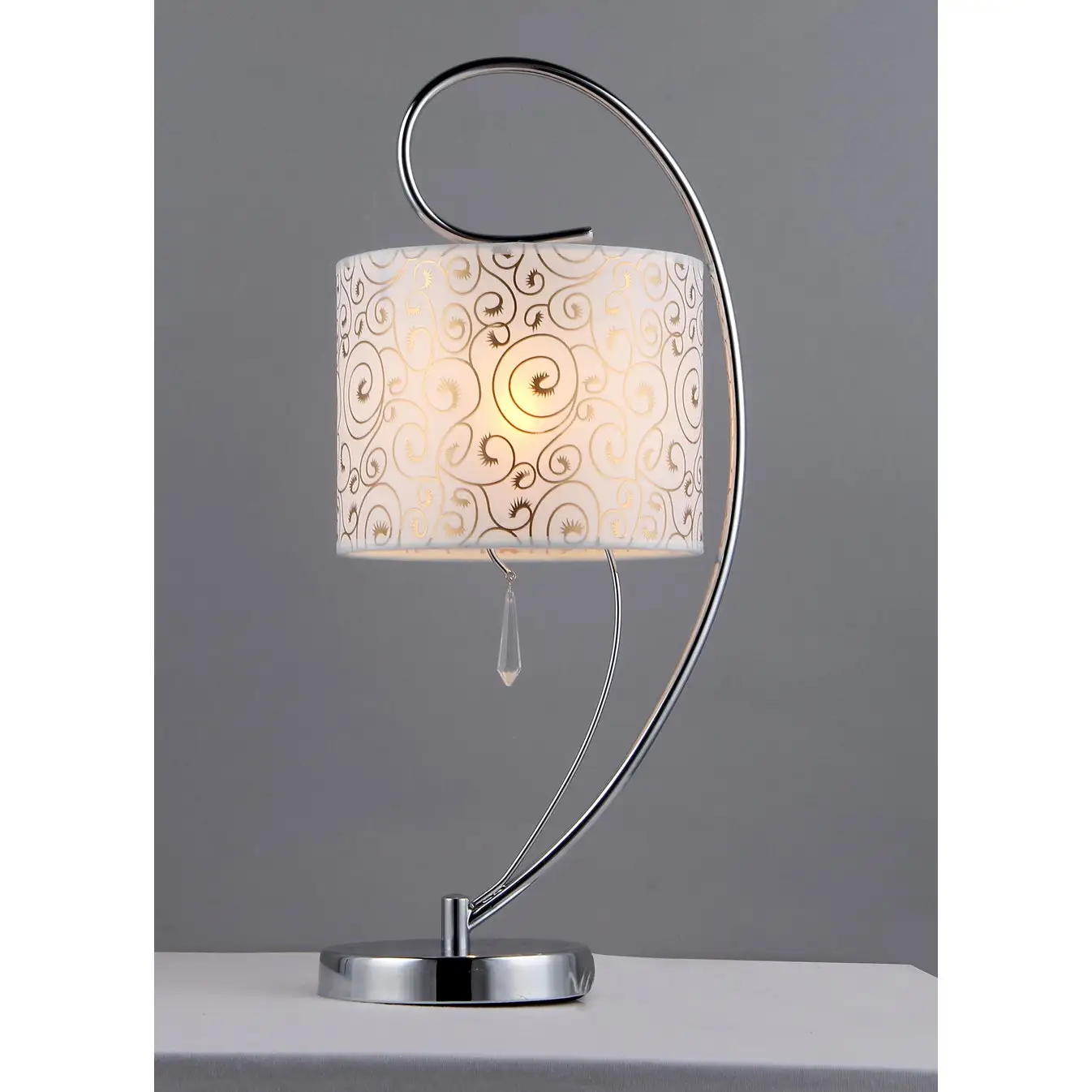 Swirl Crystal Table Lamp