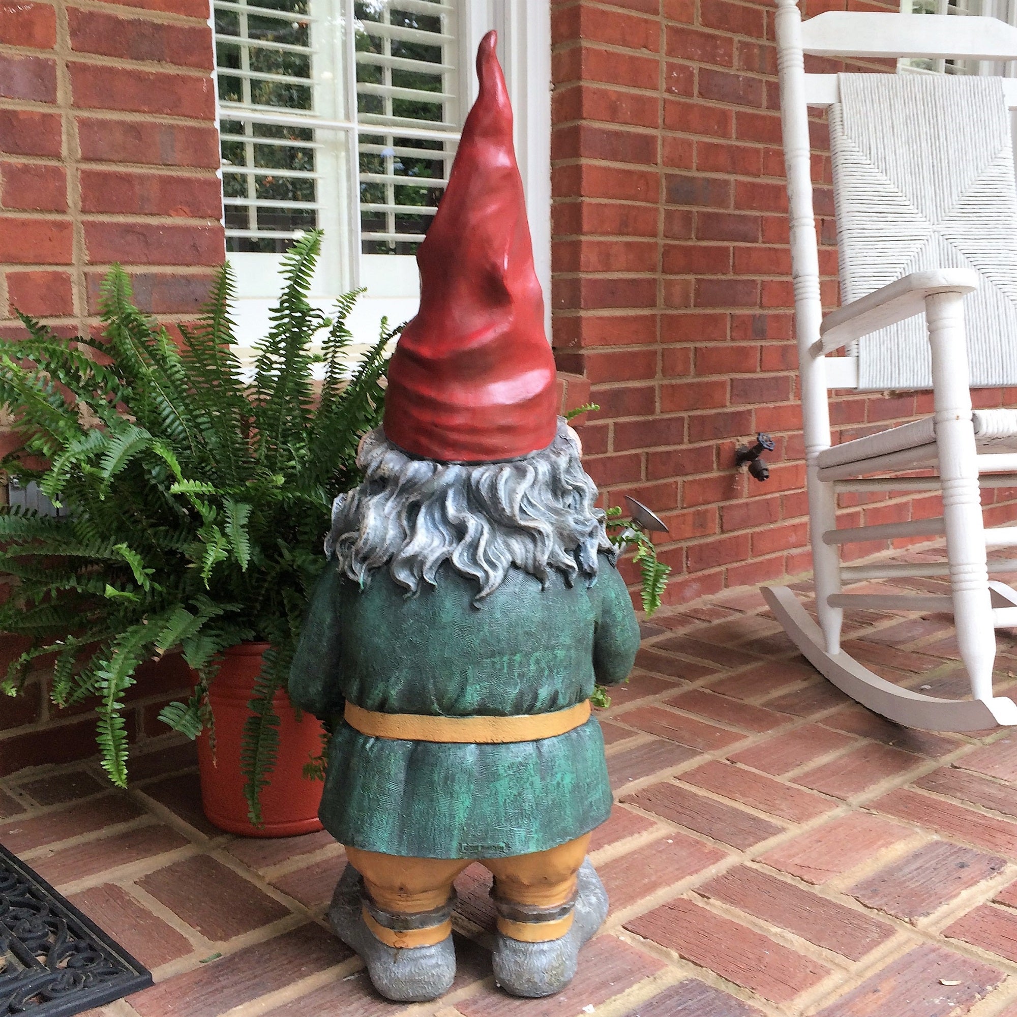 Homestyles 32.75" Classic Old World Female Garden Gnome Garden Statue