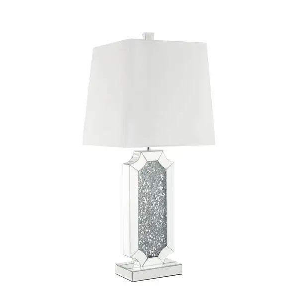 Noralie Table Lamp in Mirrored and Faux Diamonds