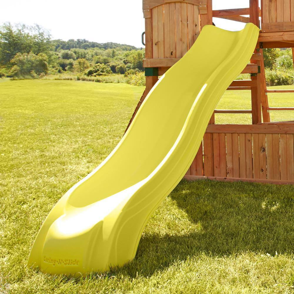 Swing-N-Slide Playsets Yellow Alpine Wave Slide NE 4720-1Y