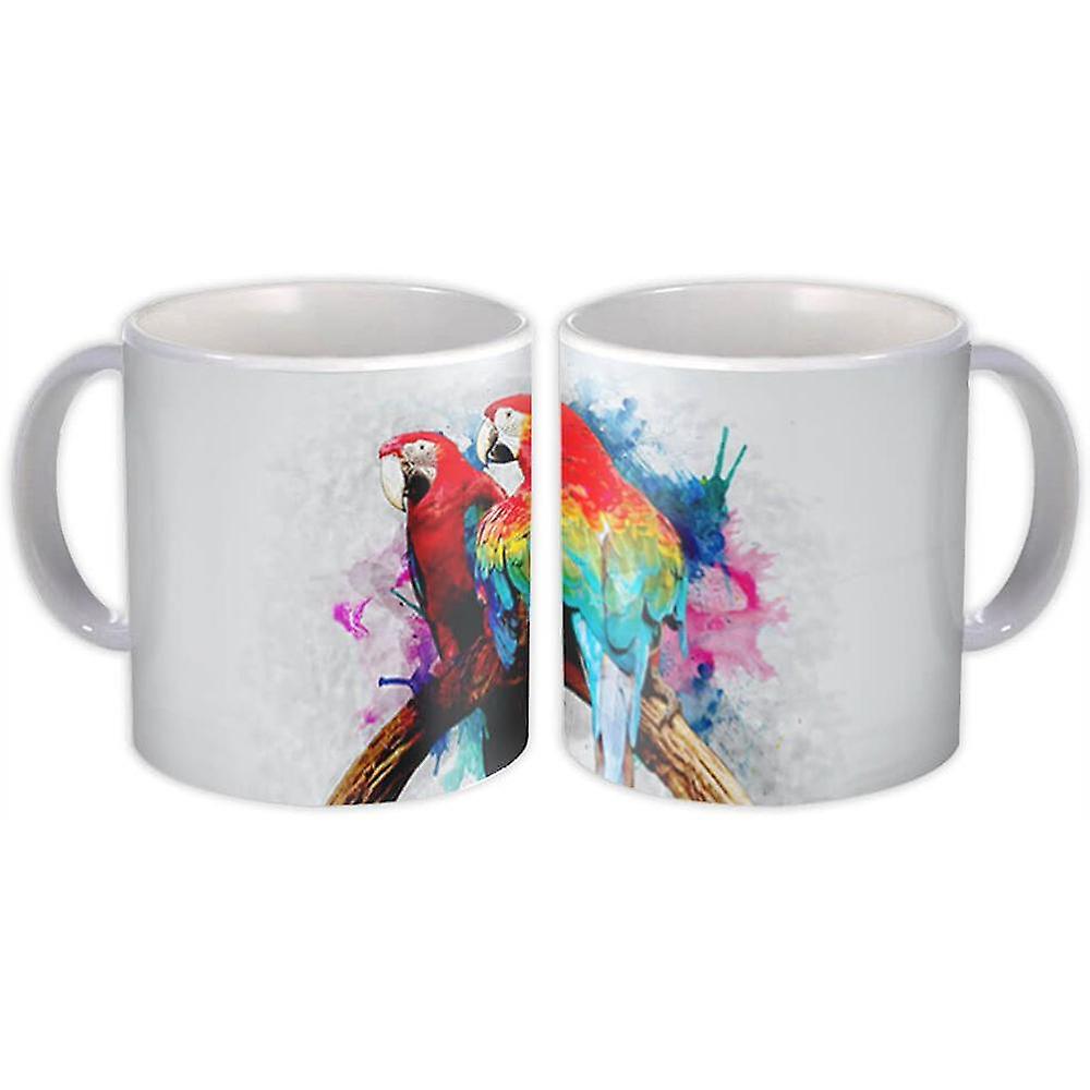 Gift Mug: Macaw Watercolor Parrot