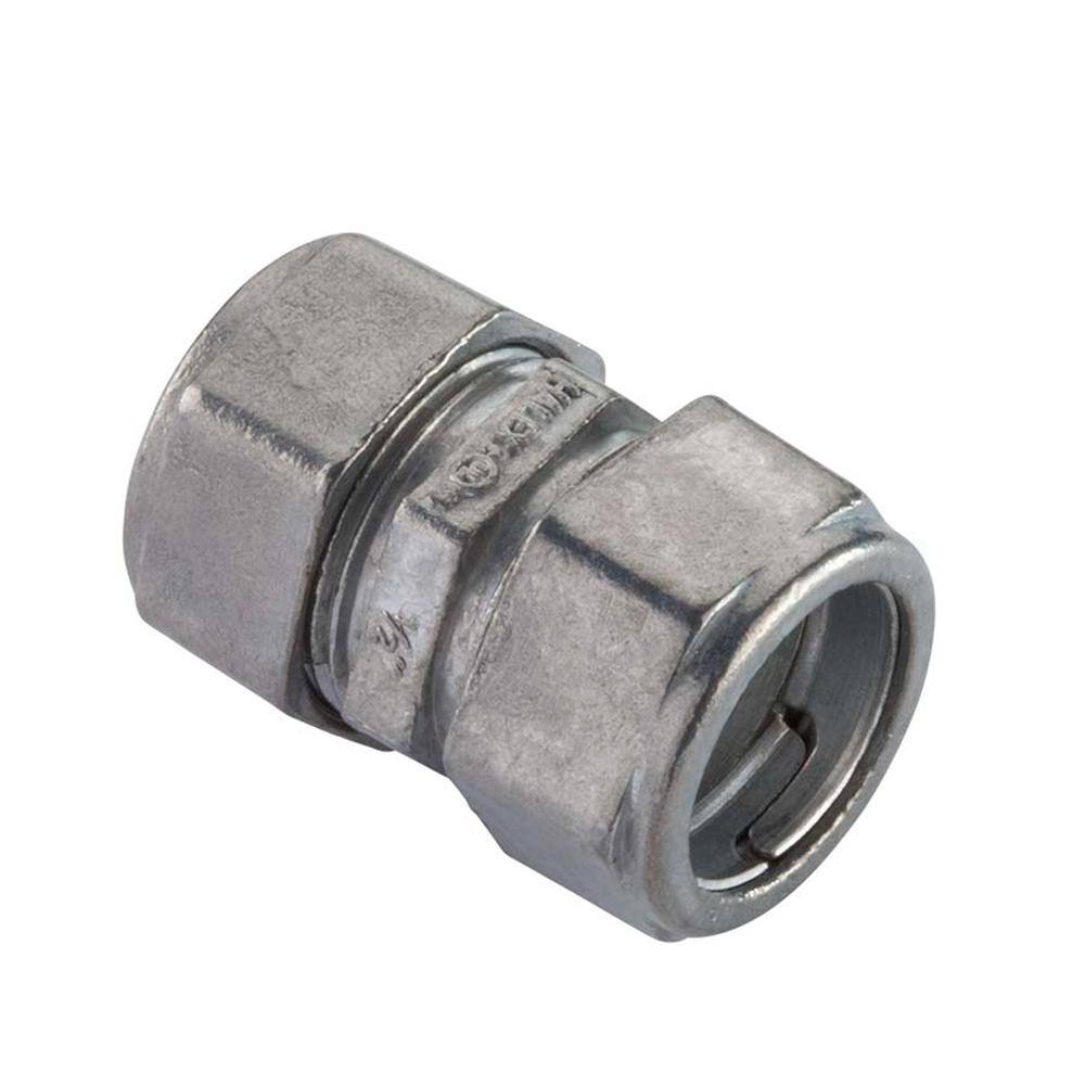 Halex 12 in. Electric Metallic Tube (EMT) Compression Coupling (5-Pack) 20221