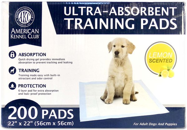 American Kennel Club AKC Dog Training Pads， 22 x 22-in， Fresh Scented