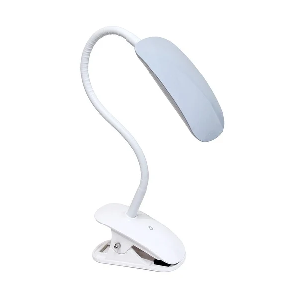 Simple Designs Flexi LED Rounded Clip Light - 7.25 × 6.5 × 16 in