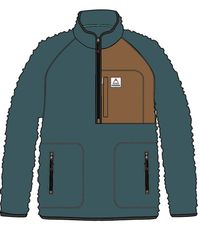 Offgrid 2.0 1/2 Zip Recycled Sherpa Fleece - Mediterranean