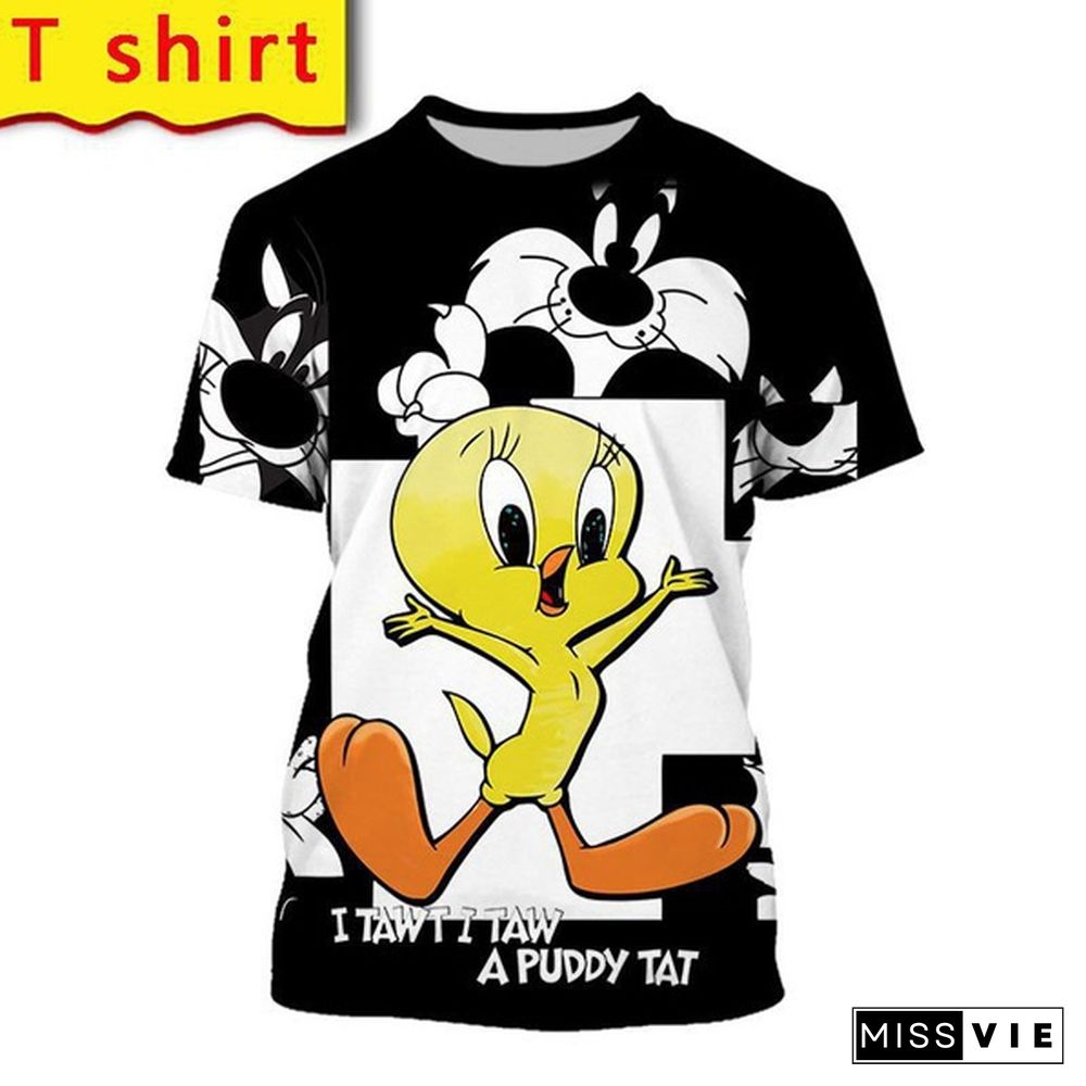 Newest Man Tweety Bird Duck 3D Print Hip Hop Sweatshirt/Pants /T-Shirt/Hoodies/Vest/Shorts Plus Size