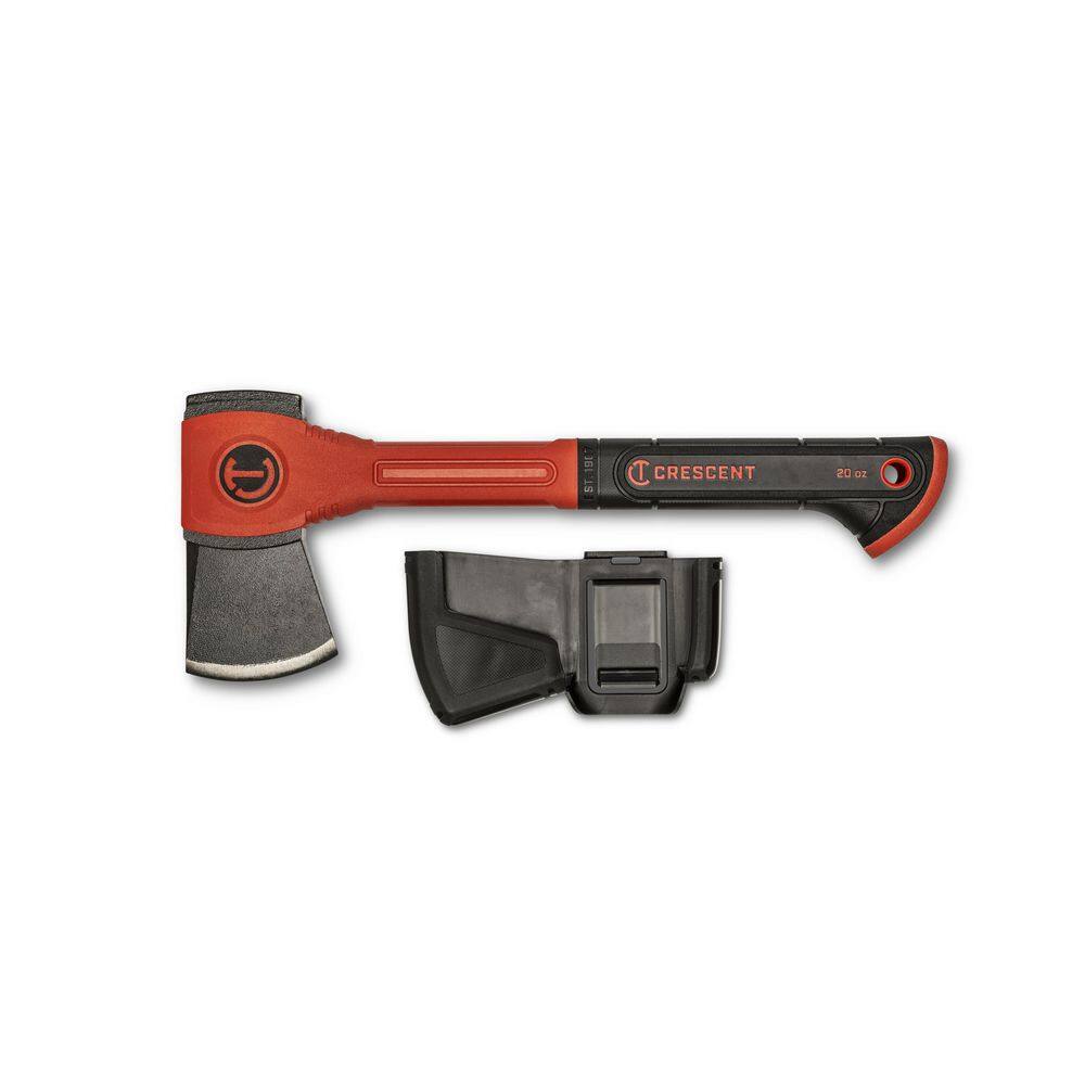 Crescent 14 in. Fiberglass Handled Camper's Hatchet 20 oz. with Sheath CFHATCH20