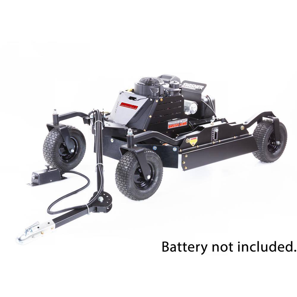 SWISHER Commercial Pro Brush King 44 in. 14.5-HP 12-Volt Kawasaki Pull-Behind Rough-Cut Trail Cutter RC14544CP4K