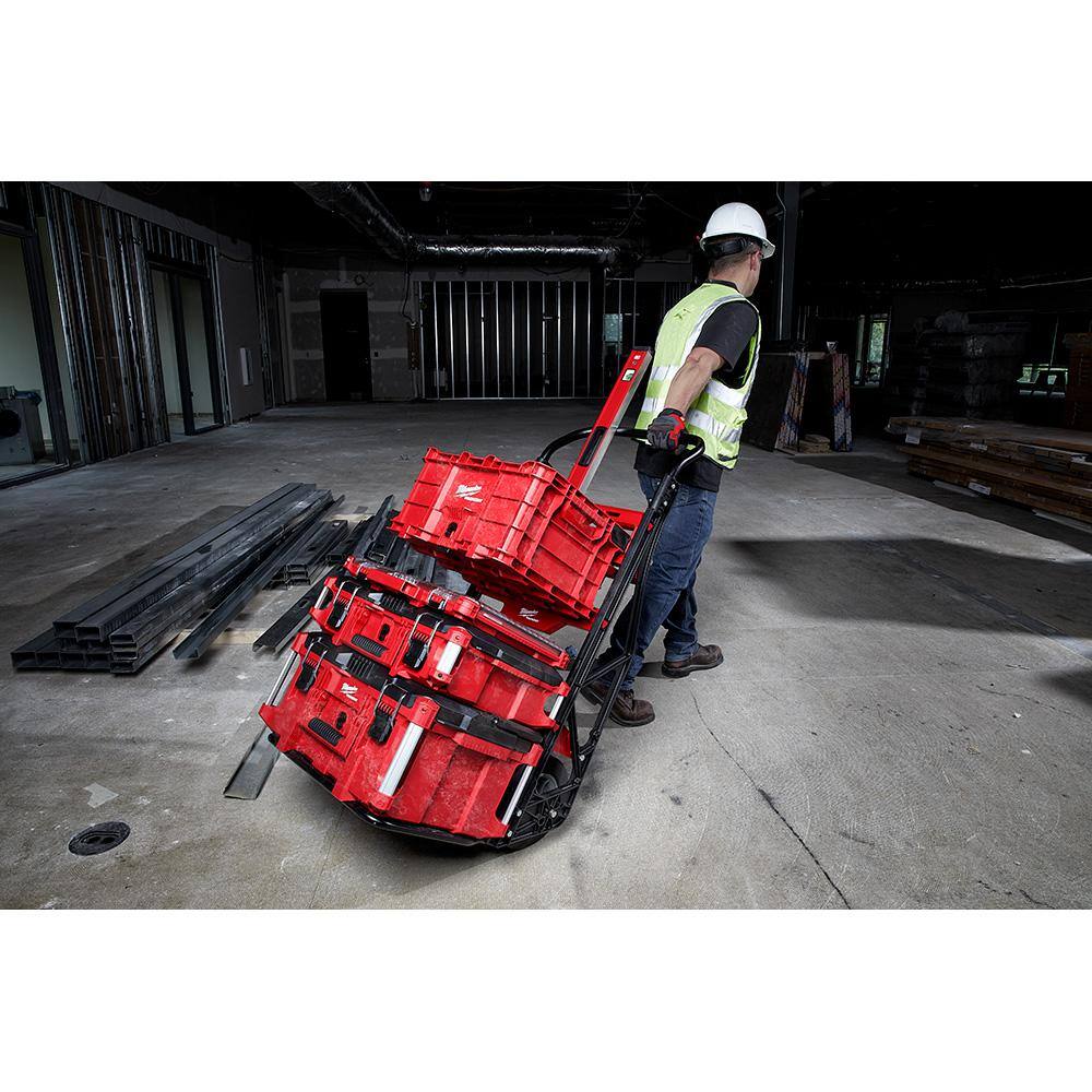 MW PACKOUT 20 in. 2-Wheel Utility Cart with (1) PACKOUT Tool Storage Crate 48-22-8415-48-22-8440x1