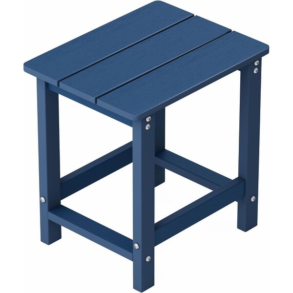 WINSOON Outside Adirondack Square Side Table，Weather Resistant Patio Table