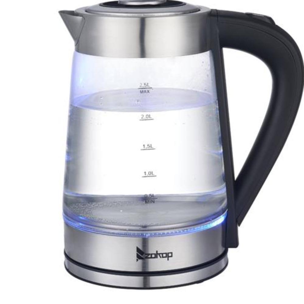 Winado 10.4-Cup Glass and Stainless Steel Electric Kettle 320230339580