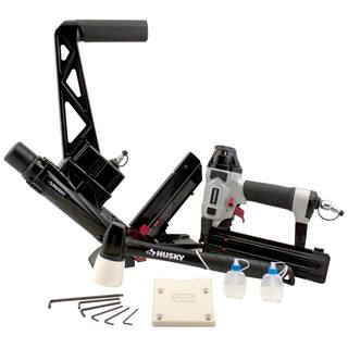 Husky Pneumatic 3-in-1 Flooring Nailer and Brad Nailer Combo Kit (2-Piece) HDUFLBR50