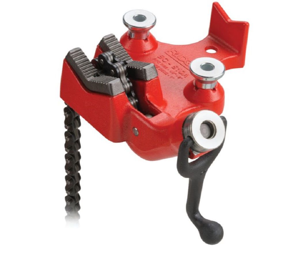 Ridgid 1/8 - 5 Inch Cast Iron Top Screw BC510 Bench Chain Vise 40205 from Ridgid